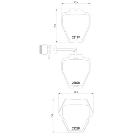 Pagid Brakes Disc Brake Pad, 355008791 355008791